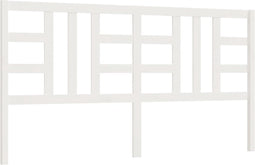 vidaXL - Hoofdbord - 206x4x100 - cm - massief - grenenhout - wit