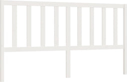 vidaXL - Hoofdbord - 206x4x100 - cm - massief - grenenhout - wit