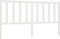 vidaXL - Hoofdbord - 206x4x100 - cm - massief - grenenhout - wit