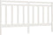 vidaXL - Hoofdbord - 206x4x100 - cm - massief - grenenhout - wit