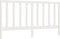 vidaXL - Hoofdbord - 206x4x100 - cm - massief - grenenhout - wit