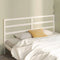 vidaXL - Hoofdbord - 206x4x100 - cm - massief - grenenhout - wit