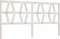 vidaXL - Hoofdbord - 206x4x100 - cm - massief - grenenhout - wit