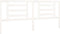 vidaXL - Hoofdbord - 206x4x100 - cm - massief - grenenhout - wit