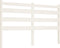 vidaXL - Hoofdbord - 206x4x100 - cm - massief - grenenhout - wit