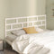 vidaXL - Hoofdbord - 206x4x100 - cm - massief - grenenhout - wit