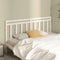 vidaXL - Hoofdbord - 206x4x100 - cm - massief - grenenhout - wit