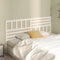 vidaXL - Hoofdbord - 206x4x100 - cm - massief - grenenhout - wit