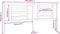 vidaXL - Hoofdbord - 206x4x100 - cm - massief - grenenhout - wit