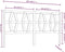 vidaXL - Hoofdbord - 206x4x100 - cm - massief - grenenhout - wit