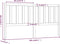 vidaXL - Hoofdbord - 206x4x100 - cm - massief - grenenhout - wit