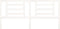 vidaXL - Hoofdbord - 206x4x100 - cm - massief - grenenhout - wit