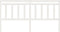 vidaXL - Hoofdbord - 206x4x100 - cm - massief - grenenhout - wit