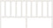 vidaXL - Hoofdbord - 206x4x100 - cm - massief - grenenhout - wit