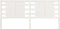 vidaXL - Hoofdbord - 206x4x100 - cm - massief - grenenhout - wit
