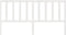 vidaXL - Hoofdbord - 206x4x100 - cm - massief - grenenhout - wit