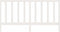 vidaXL - Hoofdbord - 206x4x100 - cm - massief - grenenhout - wit