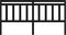 vidaXL - Hoofdbord - 206x4x100 - cm - massief - grenenhout - zwart