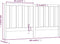 vidaXL - Hoofdbord - 206x4x100 - cm - massief - grenenhout - zwart