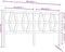 vidaXL - Hoofdbord - 206x4x100 - cm - massief - grenenhout - zwart
