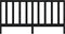vidaXL - Hoofdbord - 206x4x100 - cm - massief - grenenhout - zwart