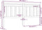 vidaXL - Hoofdbord - 206x4x100 - cm - massief - grenenhout - zwart