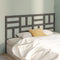 vidaXL - Hoofdbord - 206x4x104 - cm - massief - grenenhout - grijs