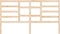 vidaXL - Hoofdbord - 206x4x104 - cm - massief - grenenhout