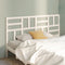 vidaXL - Hoofdbord - 206x4x104 - cm - massief - grenenhout - wit