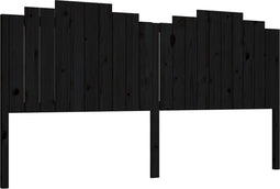 vidaXL - Hoofdbord - 206x4x110 - cm - massief - grenenhout - zwart