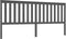 vidaXL - Hoofdbord - 206x6x101 - cm - massief - grenenhout - grijs