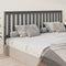vidaXL - Hoofdbord - 206x6x101 - cm - massief - grenenhout - grijs