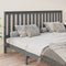 vidaXL - Hoofdbord - 206x6x101 - cm - massief - grenenhout - grijs