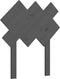 vidaXL - Hoofdbord - 72,5x3x81 - cm - massief - grenenhout - grijs