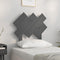 vidaXL - Hoofdbord - 72,5x3x81 - cm - massief - grenenhout - grijs