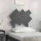 vidaXL - Hoofdbord - 72,5x3x81 - cm - massief - grenenhout - grijs