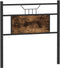 vidaXL - Hoofdbord - 75 - cm - bewerkt - hout - en - staal - gerookt - eikenkleurig