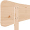 vidaXL - Hoofdbord - 75 - cm - massief - grenenhout
