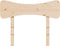 vidaXL - Hoofdbord - 75 - cm - massief - grenenhout