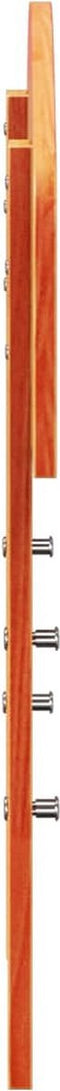 vidaXL - Hoofdbord - 75 - cm - massief - grenenhout - wasbruin