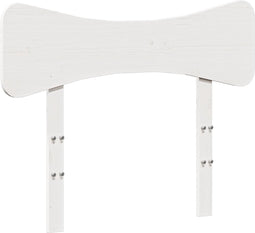 vidaXL - Hoofdbord - 75 - cm - massief - grenenhout - wit