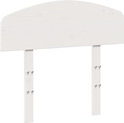 vidaXL - Hoofdbord - 75 - cm - massief - grenenhout - wit