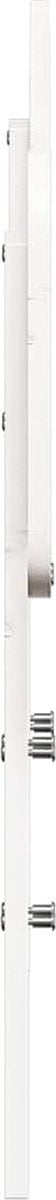 vidaXL - Hoofdbord - 75 - cm - massief - grenenhout - wit