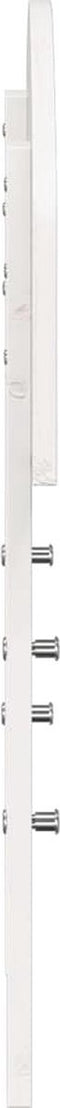 vidaXL - Hoofdbord - 75 - cm - massief - grenenhout - wit