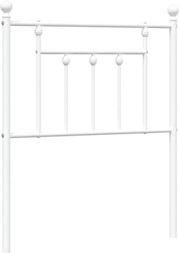 vidaXL - Hoofdbord - 75 - cm - metaal - wit