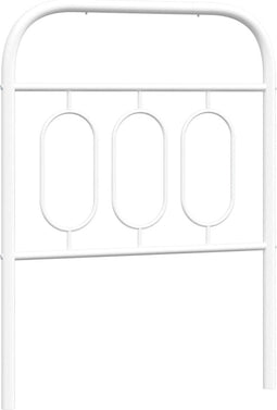 vidaXL - Hoofdbord - 75 - cm - metaal - wit