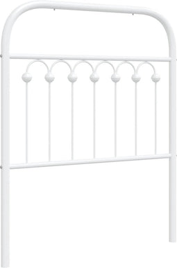 vidaXL - Hoofdbord - 75 - cm - metaal - wit