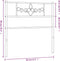 vidaXL - Hoofdbord - 75 - cm - metaal - wit