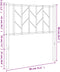vidaXL - Hoofdbord - 75 - cm - metaal - wit
