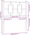 vidaXL - Hoofdbord - 75 - cm - metaal - wit
